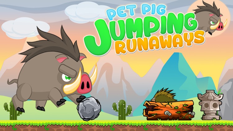 Pet Pig Jumping Runaways