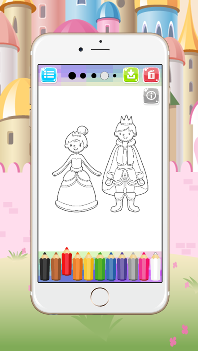 Princess Coloring Book ぬりえ 楽しい 無料のおすすめ画像4