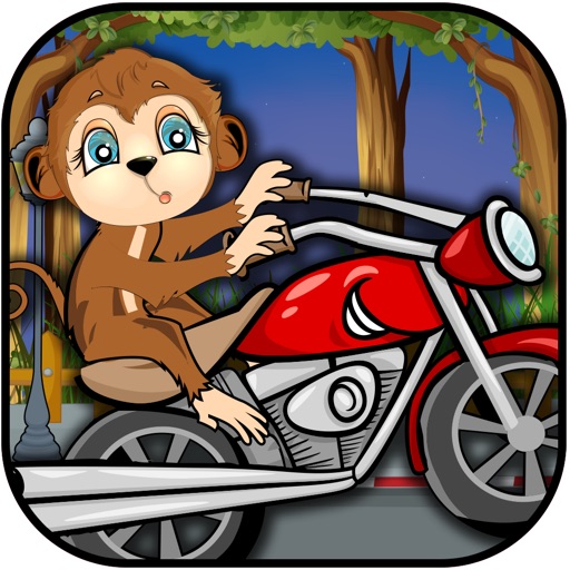 A Monkey Bicycle Jump Race - Cute Animal Speedy Sport Mania Game FREE icon