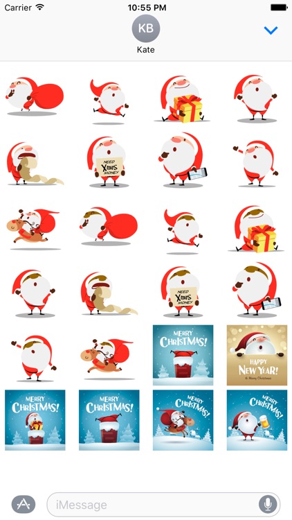 Santa Stickers