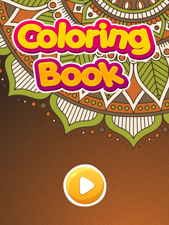 Mandala Coloring Books Color Therapy for Adults iPad screenshot