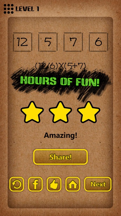 Calc 24 Points - Math Card Quiz, Train Mental Mind