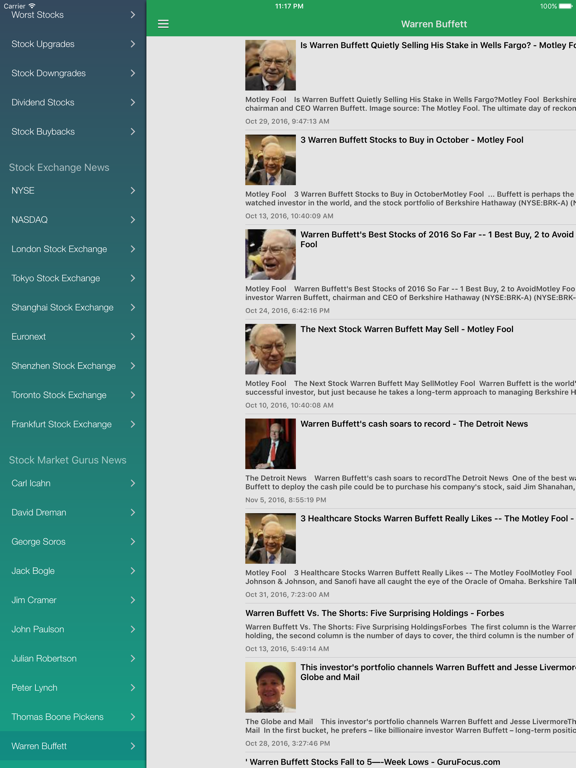 Stock Market Today Free - Latest News & Updates iPad screenshot 4 - News app