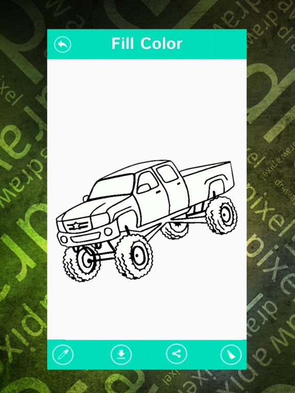 Screenshot #4 pour Vehicle Coloring Book-Car Drawing & Painting Pages