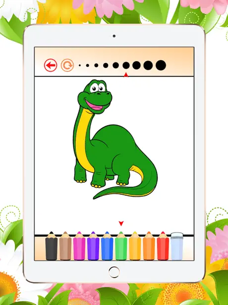 Dinosaur Cute Coloring Book: Paint & Draw for Kids