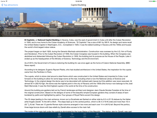 Screenshot #5 pour La Havane Guide Voyage avec Offline Maps