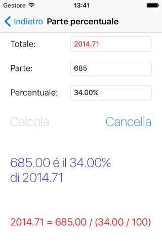 Percentage Solver screenshot 2