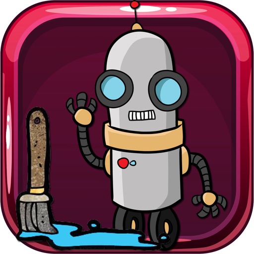 Coloring For Kid Game Robot