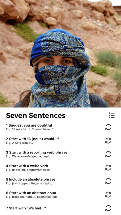 Screenshot #1 pour Writing Roulette - Writing app to inspire all authors everywhere