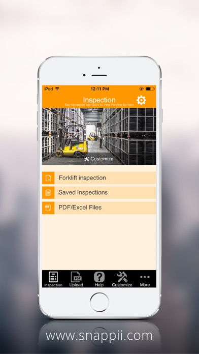 Screenshot #1 pour Forklift Inspection App