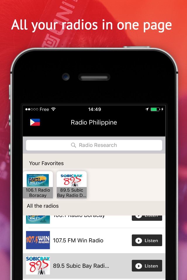 Radio Philippines - Radios FIL FREE screenshot 3