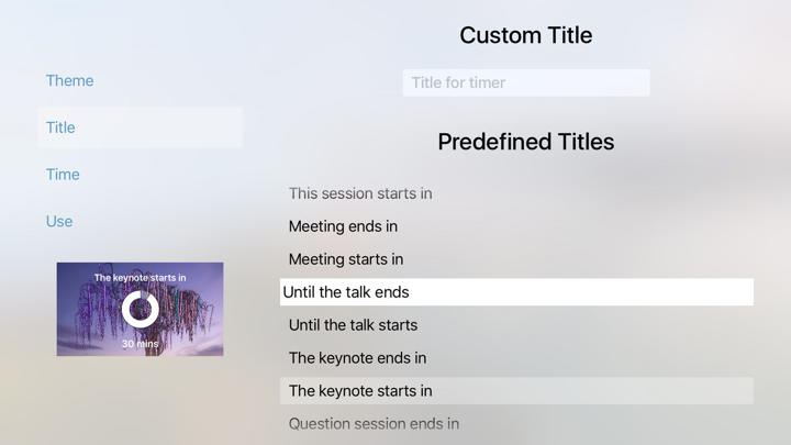 Screenshot #3 pour Countdown & Meeting Timer