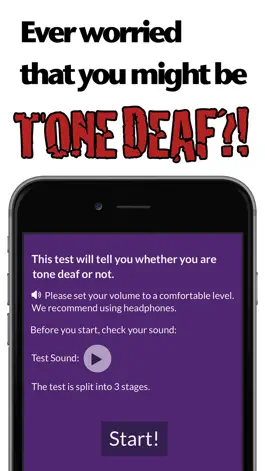 Game screenshot Tone Deaf Test: Check for pitch deafness mod apk