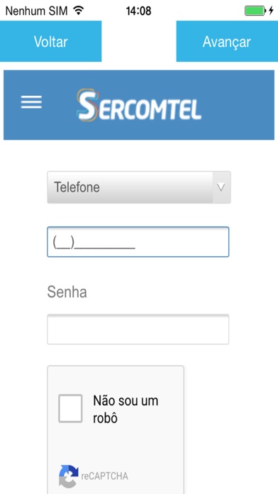 Screenshot #1 pour Área do Cliente Sercomtel
