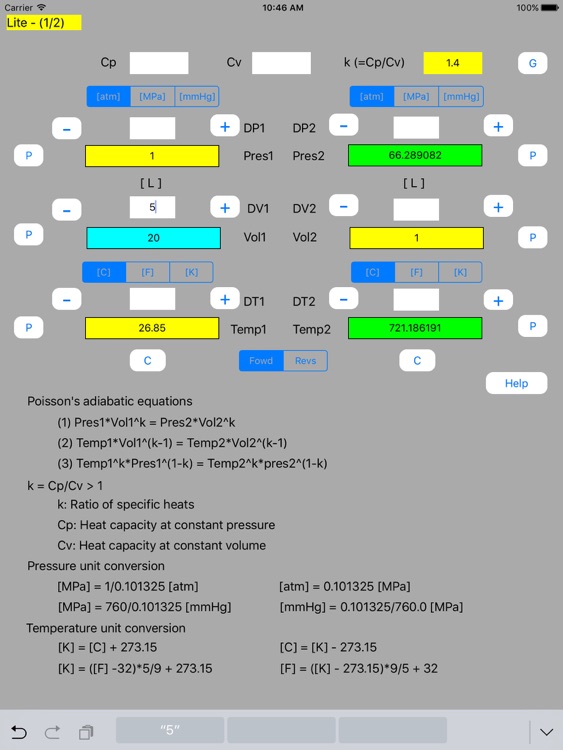 Adiabatic Calculator Lite screenshot-3