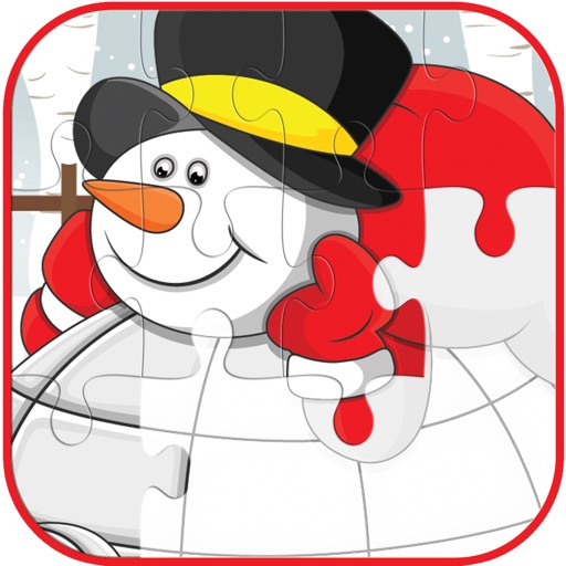 Christmas And Snowman Jigsaw Puzzles Game for Kids icon