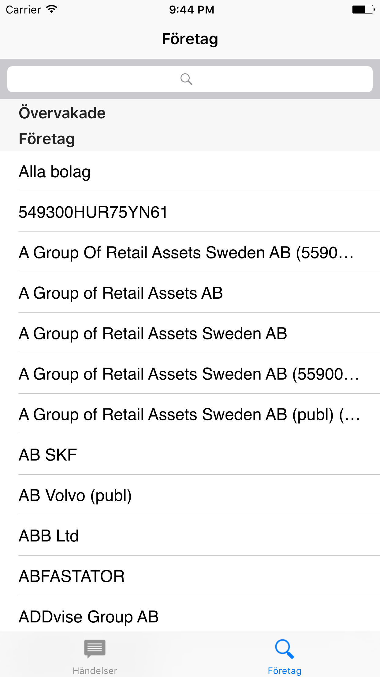 Insynslistan.nu screenshot 3