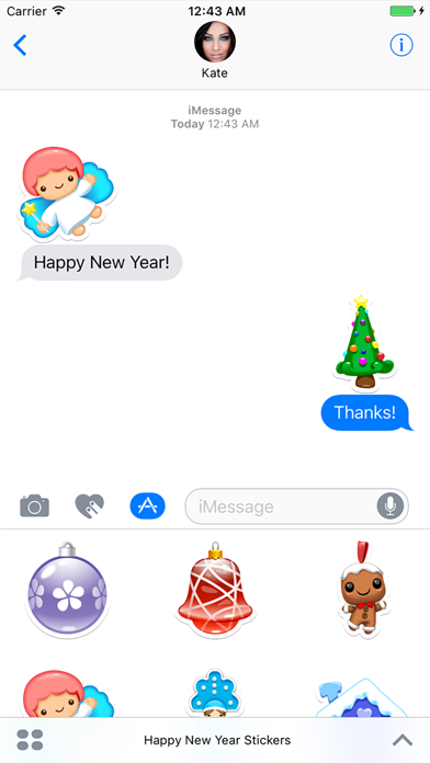 Happy New Year Stickers! app screenshot