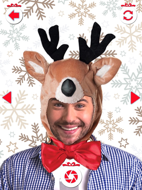 Santa Claus Camera Stickers – Xmas Dress Up Editor iPad screenshot 4 - Photo & Video app