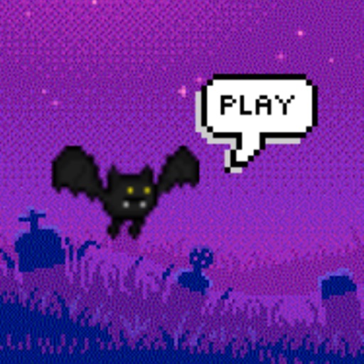 Little bat-bat night adventure icon