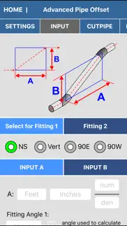 pipe fitter calculator iphone screenshot 2