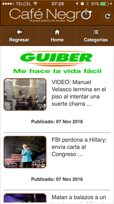 Screenshot #2 pour Cafe Negro Portal