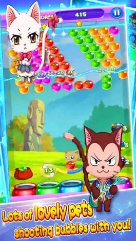 Game screenshot Cat Shoot Ball - Bubble Fruit apk