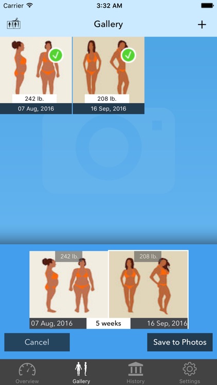 Weight Tracker - Before & After Photos and BMI