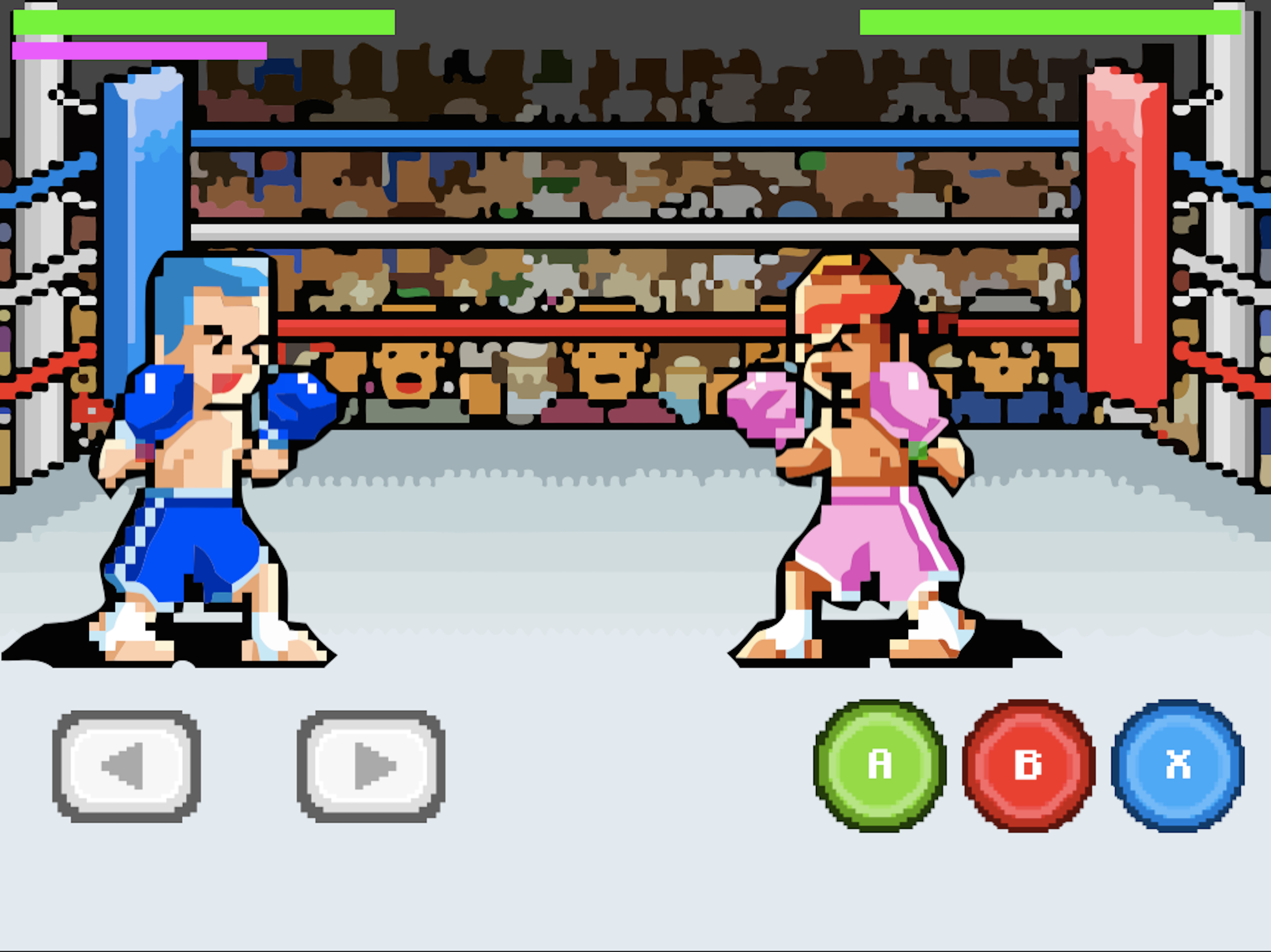 Fighting kickboxing!