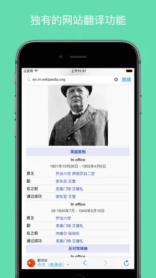 Скриншот 口袋翻译&字典词典软件 - 支持拍照、语音、网站翻译 на iPhone 4