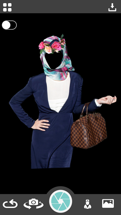 Screenshot #1 pour Hijab Flower Crown Photo Montage