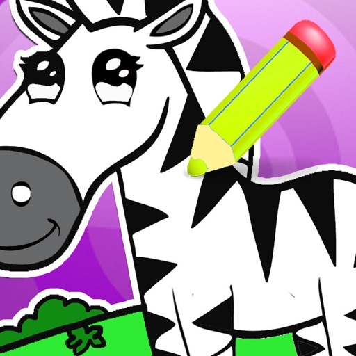 Little Zebra Adventure Coloring Page Game For Kids icon