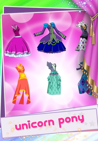 Unicorn Princess Doll House Dress up Pony Girls screenshot 3