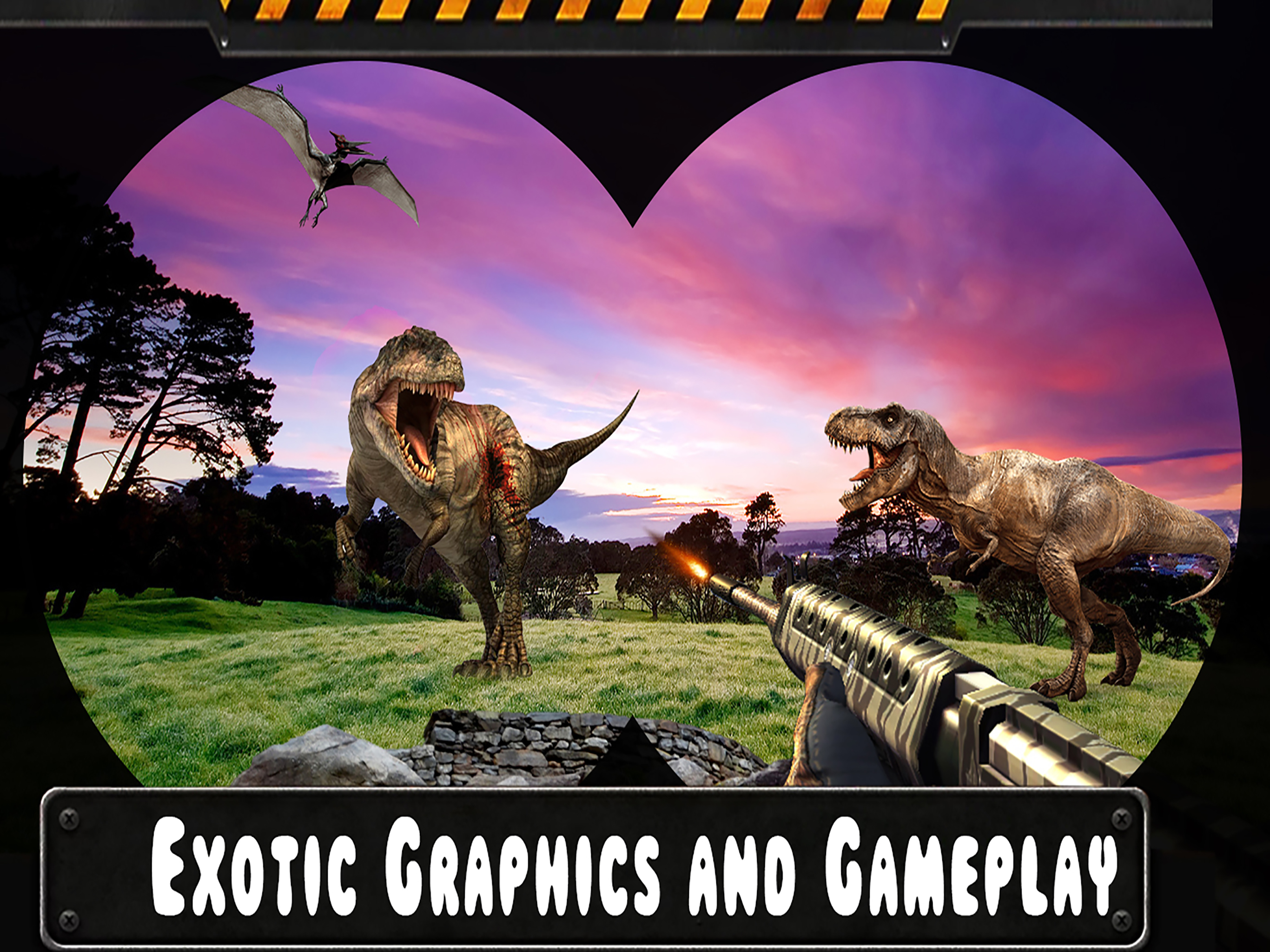 Dino Hunter Sniper 3D - Dinosaur Target Kids Games