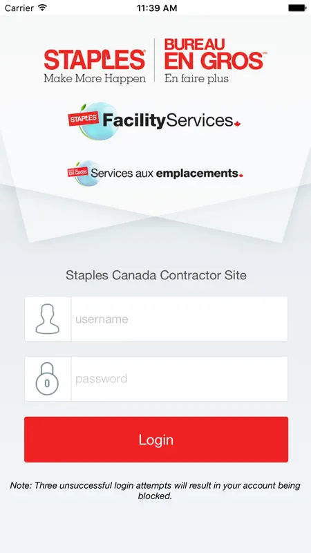Staples Canada Contractor Mobile App screenshot 2 of 5