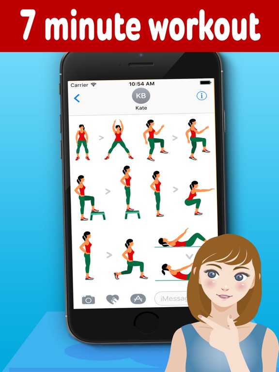 Screenshot #6 pour 6 Workout Routine Emoji Sticker