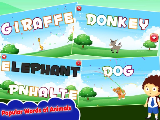Screenshot #5 pour Enfants Orthographe Pratique Animaux-Phonics Words