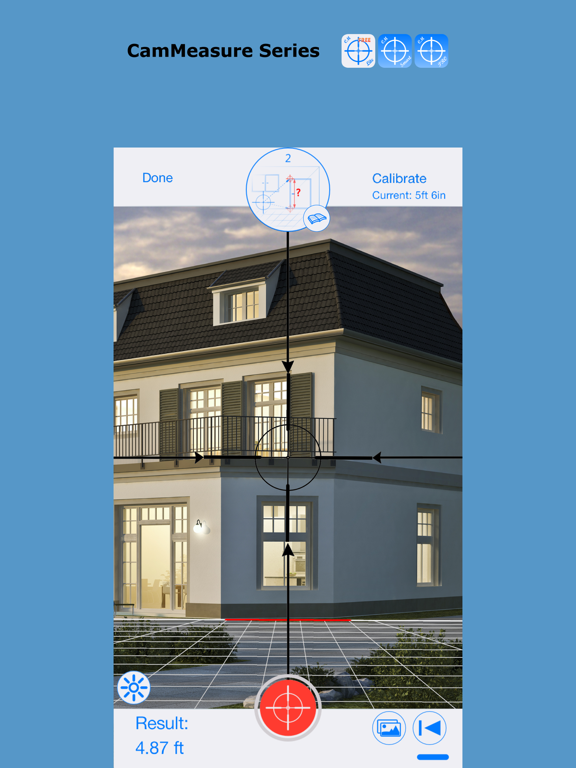 Screenshot #1 for CamMeasure Pro Measure height width distance area