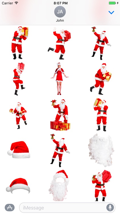 Selfie Santa Sticker