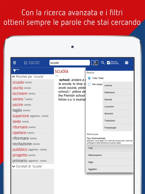 Screenshot #6 pour Dizionario medio di Inglese