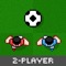 2 Player Soccer is a one-button, 2D physics-based, pixel art soccer game designed to be played by two players