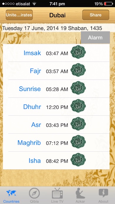 World Prayer Time iPhone World Prayer Time iPhone