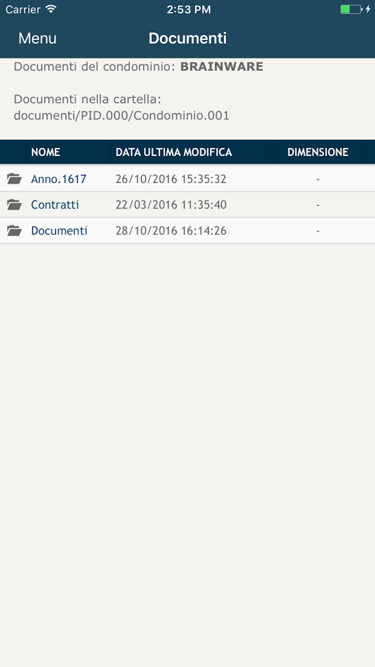 BrainWare Web - Condomini screenshot 4