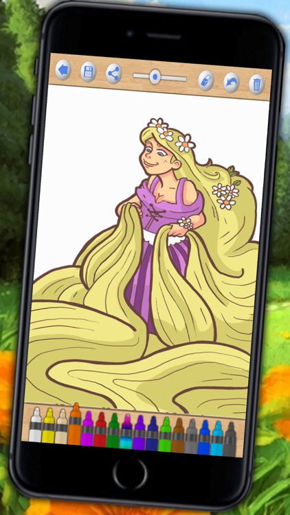 Paint Princess Rapunzel – Magical Coloring Book