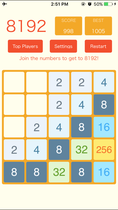 Screenshot #1 pour Super 2048 - The Best Number Puzzle Original Game