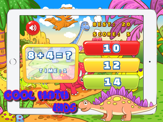 Screenshot #5 pour Dinosaur Math Games Kids - jeux de mathématiques