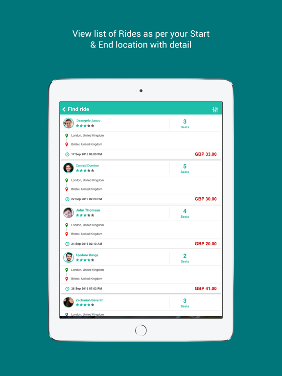 Screenshot #5 pour Ride Sharing Application