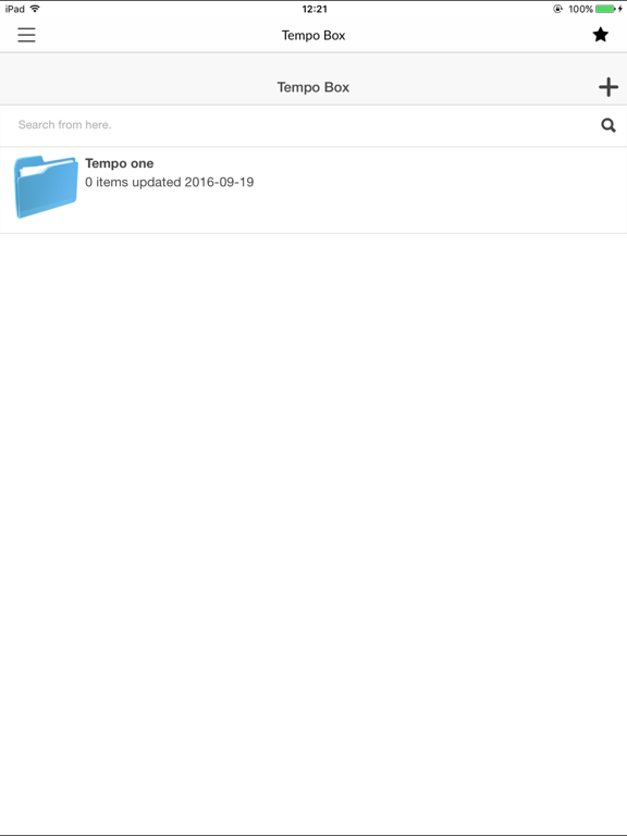 OpenText Tempo Box 16 iPad screenshot