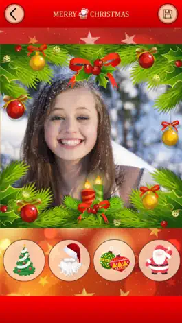 Game screenshot Funny Face - New Year, Christmas Photo Stickers apk