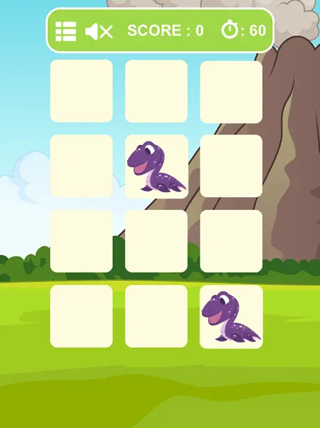 Dinosaur Matching Picture Games for Kids